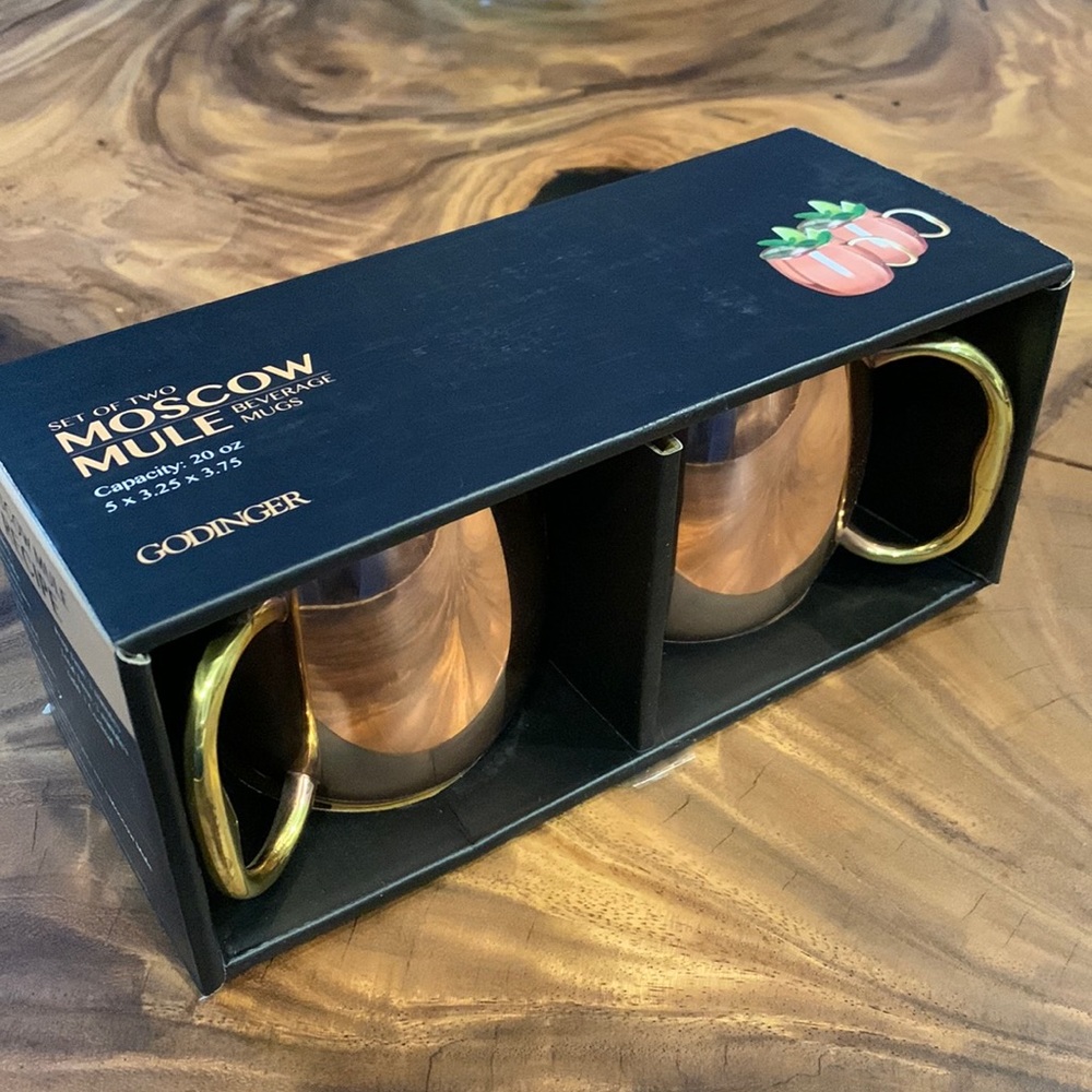 2 Moscow Mule mugs